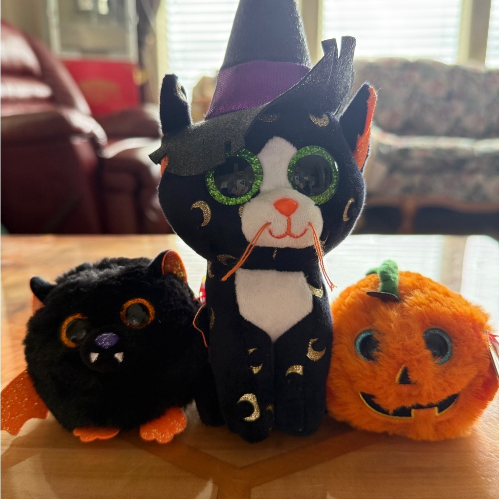 Ty Beanie Pandora, Seed, Echo Halloween Plush Duo